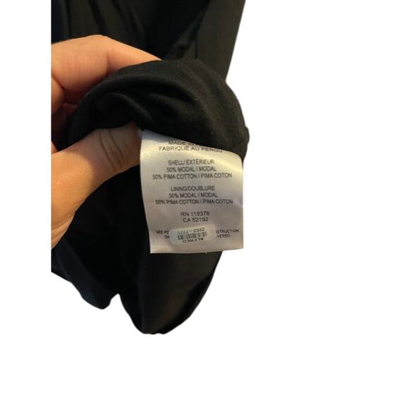 Helmut Helmut Lang Feather Jersey Drape Dress – Black – Size S - Picture 5 of 6